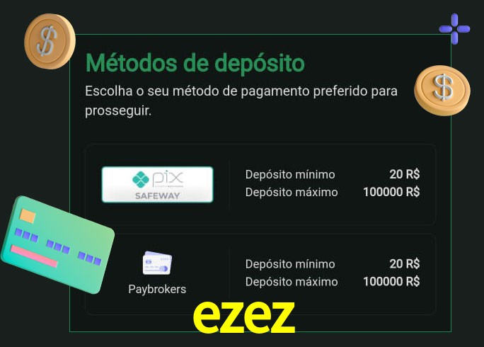 O cassino ezez oferece uma grande variedade de métodos de pagamento